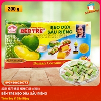 Kẹo Dừa Hiệu BẾN TRE Vị Sầu Riêng (Gói 200g)